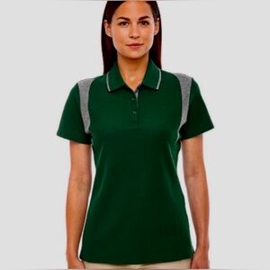 NWT Ladies Sport Green Active Golf Polo Shirt